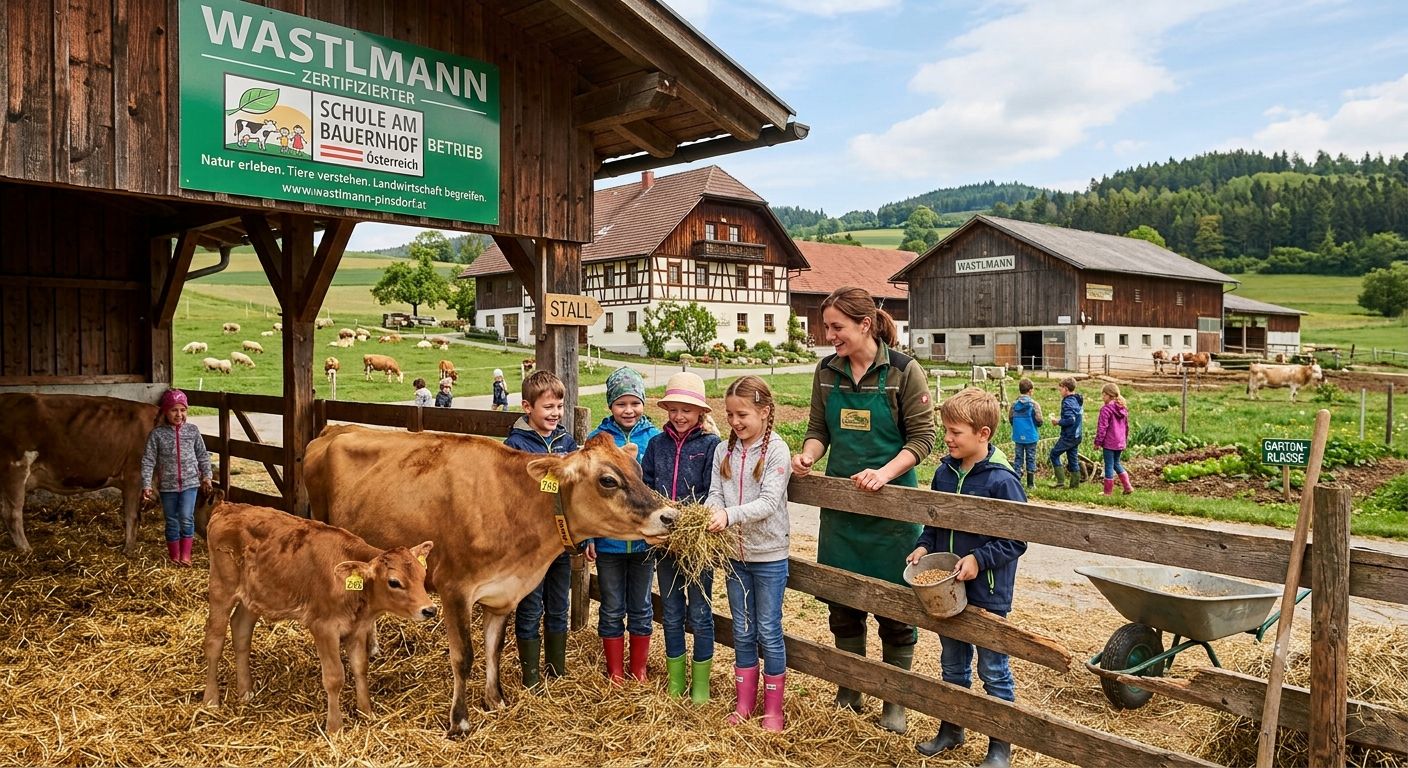 Kinder auf dem Bauernhof